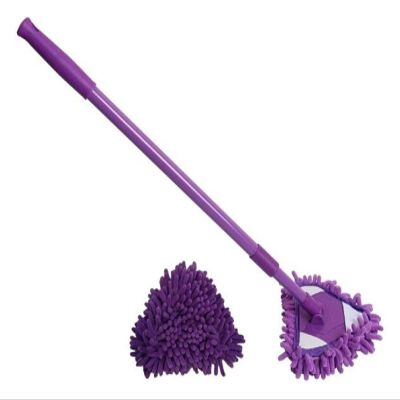 WADRBSW wet and dry mop Multifunctional Telescopic Cleaning Mop,180 Degree Rotating Adjustable Triangle Cleaning Mop, Household cleaning mop (Size : A mop head) Commemoration Day To pursue happiness