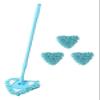 WADRBSW wet and dry mop Blue 180 Degree Rotatable Adjustable Triangle Cleaning Mop,Extendable Telescopic Handle, Multifunction Mop (cleaning mop (Size : D) Commemoration Day To pursue happiness view 1