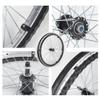 1 Pair of 22inch Inflatable Wheelchair Wheels, Replacement Parts for Wheelchair Rear Wheels, Manual Wheelchair Aluminum Alloy Tires with Bearing Axle Bar. view 2