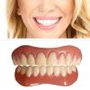Giural 2 Pairs Instant Veneers Dentures, Whitening Cosmetic Temporary Tooth Set Fake False Teeth Clip in Veneers Teeth, Snap on Veneers Teeth Top Bottom Regain Confident Smile view 1
