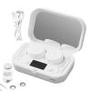 Contacts Cleaner, Ultrasonic Lens Cleaning Machine, Clean Care with Charger, Solution Soak Case for Hard, RGP, Soft Lens view 1