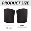 2 Pairs of Non-Slip Leg Cuffs, Elastic Thigh Cuffs, Anti-Friction Leg Cuffs, Silicone Strip Anti-Slip Leg Straps, Invisible, Traceless Thigh Bandages view 2