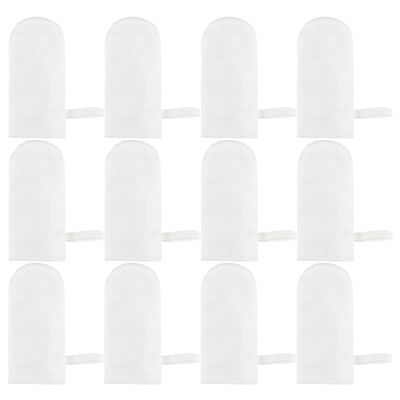 GYOTUU 12pcs Infant Cleaning Gauze Finger, Infant Finger Toothbrush, Soft Safe Oral Massage Tongue Cleaner Brushes with Fixing Ring