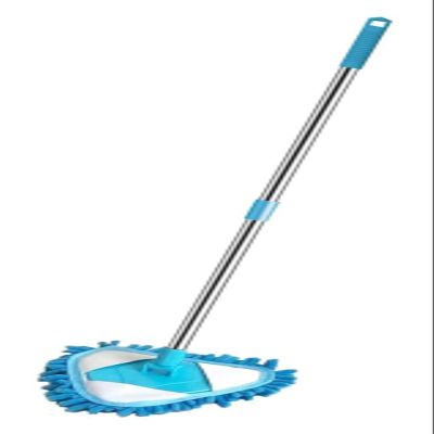 WADRBSW wet and dry mop 180 Degree Rotatable Adjustable Triangle Cleaning Mop Bathroom Floor Wall Window Household Cleaning Brush Tool Dust Mop cleaning mop Commemoration Day To pursue happiness