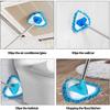 WADRBSW wet and dry mop 180 Degree Rotatable Adjustable Triangle Cleaning Mop Bathroom Floor Wall Window Household Cleaning Brush Tool Dust Mop cleaning mop Commemoration Day To pursue happiness view 4