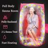 Portable Personal Steam Sauna Tent, at Home Spa Room Pop Up Sauna with Steamer Pot and Remote, 2 L Flightweight Full Body Foldable Sauna Room for Detox and Weight Loss view 3