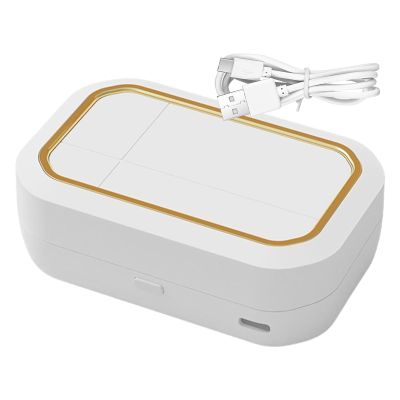 Whrcy Ultrasonic Contact Lens Cleaner - Touch Control, 4 Cleaning Modes, LED Display, for Colored, Soft, RGP Lenses