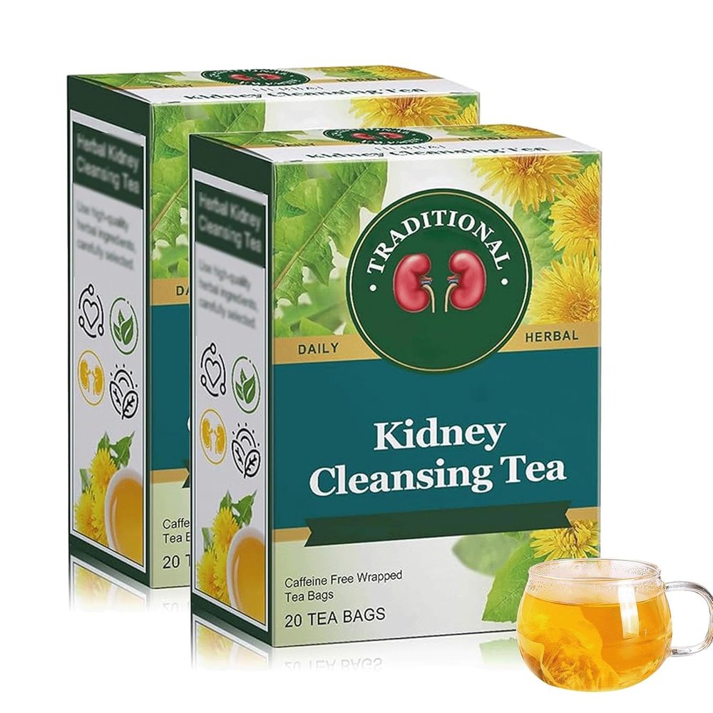 Healthy Organic Kidney Cleansing Tea Traditional Herbal Kidney Cleansing Tea,Herbal Kidney Cleansing TeaChinese Kidney Cleanse Tea for Men (2 Box)