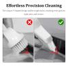 TRHDFW 4Pcs Grout Cleaner Scrubbing Brush, V Shape Stiff Bristles, Handheld Crevice Cleaning Brush, Shower Cleaning Brush, Bathroom & Kitchen Cleaning Tool for Tiles, Floors, Door Slot view 2