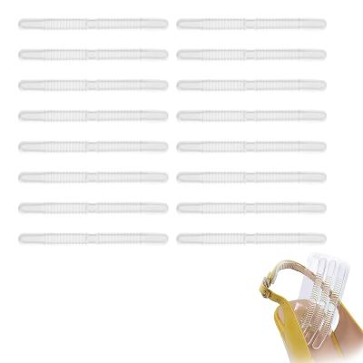 16 PCS Heel Grips, Clear Silicone Adhesive Tape, Shoe Strap Grip for Ladies Shoes, Anti-wear Back Foot Stickers, Gel Heel Strips Sling, for Sandals Sling Backs High Heel Pinch Protection