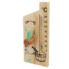 Sauna Thermometer Hourglass Sauna Thermometer Sand Timer 15 Minute Sand Timer Golden Wood 0 to 140 Celsius Degree Temperature Gauge Wall Mount Sauna Accessory view 1