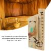 Sauna Thermometer Hourglass Sauna Thermometer Sand Timer 15 Minute Sand Timer Golden Wood 0 to 140 Celsius Degree Temperature Gauge Wall Mount Sauna Accessory view 2