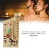 Sauna Thermometer Hourglass Sauna Thermometer Sand Timer 15 Minute Sand Timer Golden Wood 0 to 140 Celsius Degree Temperature Gauge Wall Mount Sauna Accessory view 4