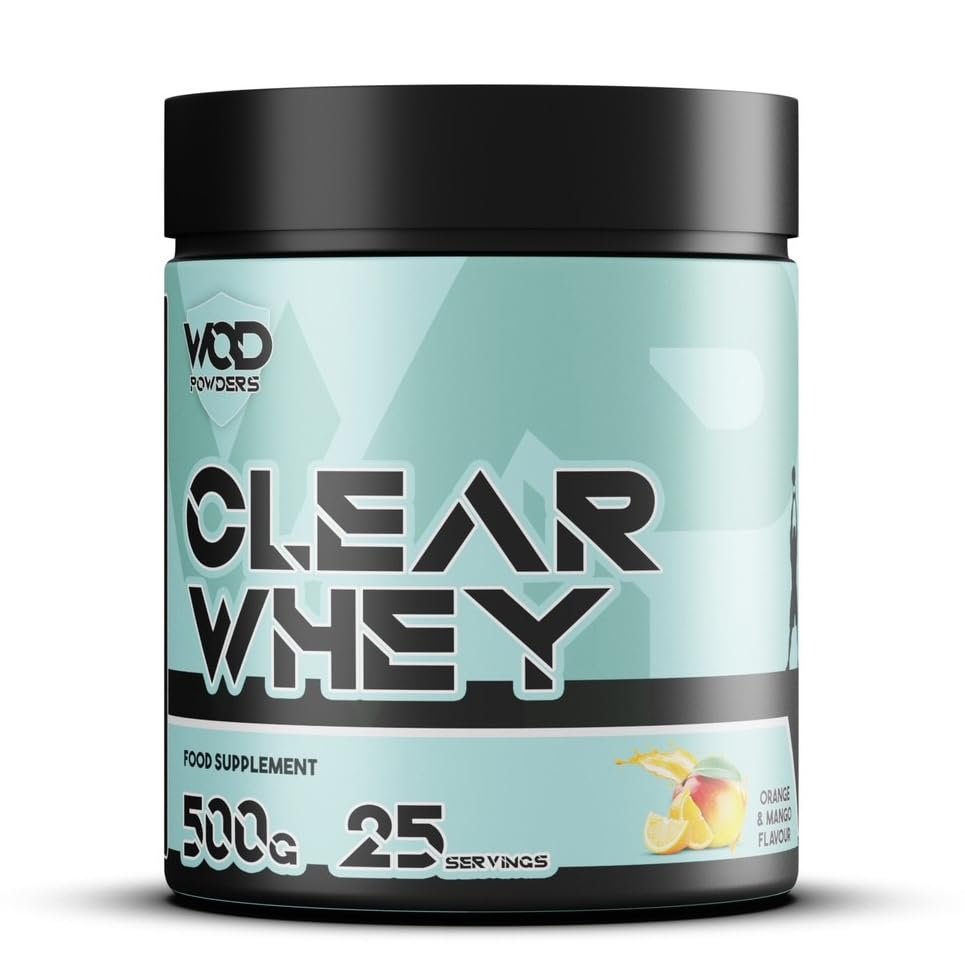 Clear Whey Isolate Protein Powder  Refreshing Protein Shake | Low Lactose, Easy Digesting & High in Protein | Ideal for Workout Recovery  500g, 25 Servings (500 Grams, Orange & Mango)