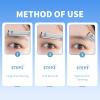 5 Pcs Beard Mustache Straight Edge Razors, Men's Edgers Trimmer Shaping Tool Eyebrow Shaper Facial Fuzz Remover Hair Shaver Stainless Steel Razor Replacement for Travel Grooming Styling view 3
