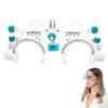 Adjustable Optical Optic Trial Lens Frame Eye Test Glasses Optometry Optician Easily Changeable Cylinder Axis Fully Adjustable Temple Length and Nose Rest,Half-Frame view 1