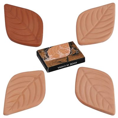 Brown Sugar Saver Natural Terracotta Leaf Humidifying Stone Set of 5 for Multiple Food Humidifying or Moisture Absorber