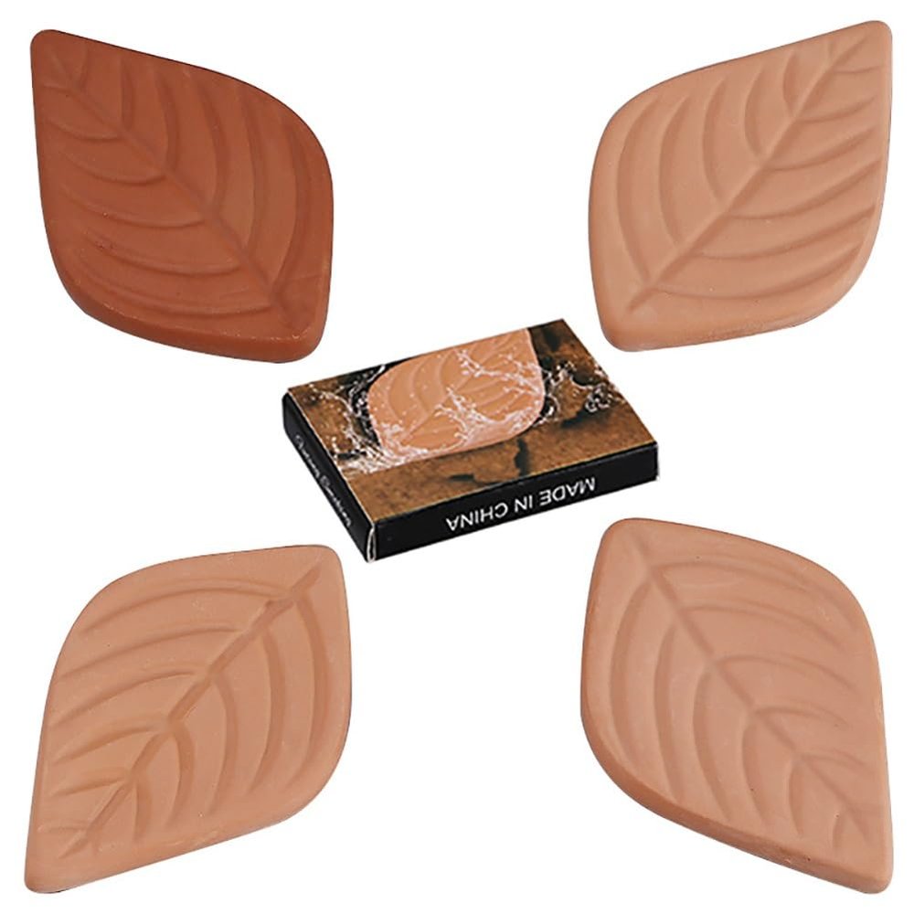 Brown Sugar Saver Natural Terracotta Leaf Humidifying Stone Set of 5 for Multiple Food Humidifying or Moisture Absorber