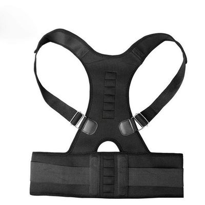 Trexflag Back support Posture Corrector Men And Women Shoulder Lumbar Posture Corrector Adjustable Comfortable Back Correctors back Posture corrector (Black S) charitable