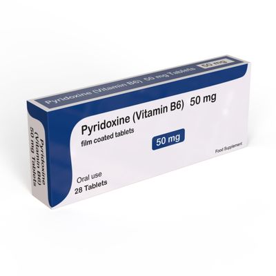 Vitamin B6 50mg Pyridoxine - High Strength B6 Vitamins - 28 Vegan Vegetarian Tablets - Made in UK (Brand May Vary)