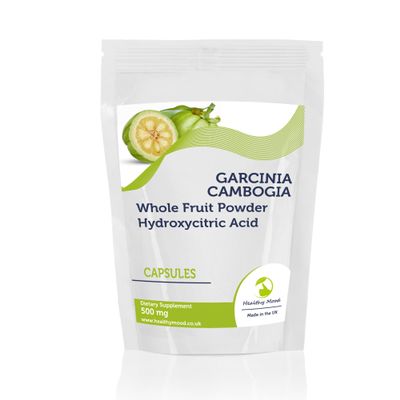 Garcinia Cambogia Whole Fruit Powder 500mg 30 Capsules Hydroxycitric Acid HCA Malabar Tamarind