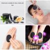 36 Pcs 4 Sizes Basalt Massage Stones, Professional Black Basalt Hot Stone Set, Basalt Hot Rocks Smooth Massage Rocks Kit Great for Spas, Massage, Relaxation and More view 2