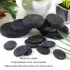 36 Pcs 4 Sizes Basalt Massage Stones, Professional Black Basalt Hot Stone Set, Basalt Hot Rocks Smooth Massage Rocks Kit Great for Spas, Massage, Relaxation and More view 4