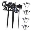 VILLFUL Congratulations Graduation Cupcake Toppers Photo Cake Topper Set Graduation Decorations for Desserts view 1