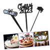VILLFUL Congratulations Graduation Cupcake Toppers Photo Cake Topper Set Graduation Decorations for Desserts view 4