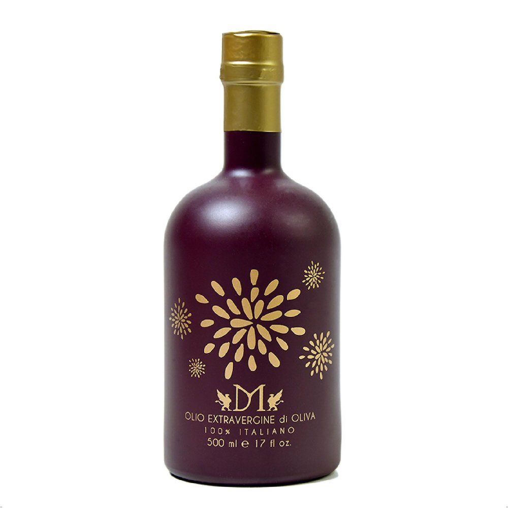 Aurora Extra Virgin Olive Oil, Italian Cold Pressed Olive Oil From Puglia, Perfect For Everyday Cooking, Marinades And Salad Dressings, Burgundy Bottle, 500ML