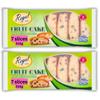 HALAL Fruit Cake with Glazed Fruit, Individually wrapped slices, Halal Sweets (2 packs, 14 slices) view 1