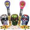 Assorted Day of the Dead Sugar Skull Halloween Candy Bundle - Metal Tin Skulls and Tubes with Hard Candies, 5 Items, Style May Vary view 1