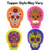 Assorted Day of the Dead Sugar Skull Halloween Candy Bundle - Metal Tin Skulls and Tubes with Hard Candies, 5 Items, Style May Vary view 2