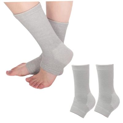 Bamboo Compression Socks Anti Fatigue Sleeping Foot Sleeves Pain Relief Ankle Support 2 Pairs Bamboo Compression Socks Foot Sleeves for Sleeping Anti Fatigue Foot Sleeves