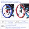 1 Pair 24 Inch Wheel chair Rear Wheel Cover Protective Sleeve Wheelchair Push Rim Covers Wheelchair Rear Wheel,C,24 inch view 2