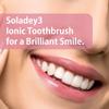 Soladey 3 Ionic Toothbrush, Solar Panels and TiO2 Semiconductor, 3 Row Honeycomb Bristle Red, You can Brush Without Toothpaste view 2
