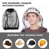 2Pcs Midge Head Net Mosquito Head Protecting Net Face Mesh for Mosquitoes Bugs Fly Insects Gnats Midges Encrypted Fine Mesh Insect Netting Cover for Outdoor Fishing Camping Hiking Climbing Walking view 3