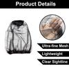 2Pcs Midge Head Net Mosquito Head Protecting Net Face Mesh for Mosquitoes Bugs Fly Insects Gnats Midges Encrypted Fine Mesh Insect Netting Cover for Outdoor Fishing Camping Hiking Climbing Walking view 4