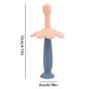 Children's Manual Toothbrush, Silicone Toothbrush with Brush Heads, Portable Toothbrush for Kids, Manual Outdoor Portable Nursery Bathroom for Camping Toothbrush for Kids with Travels Case view 3