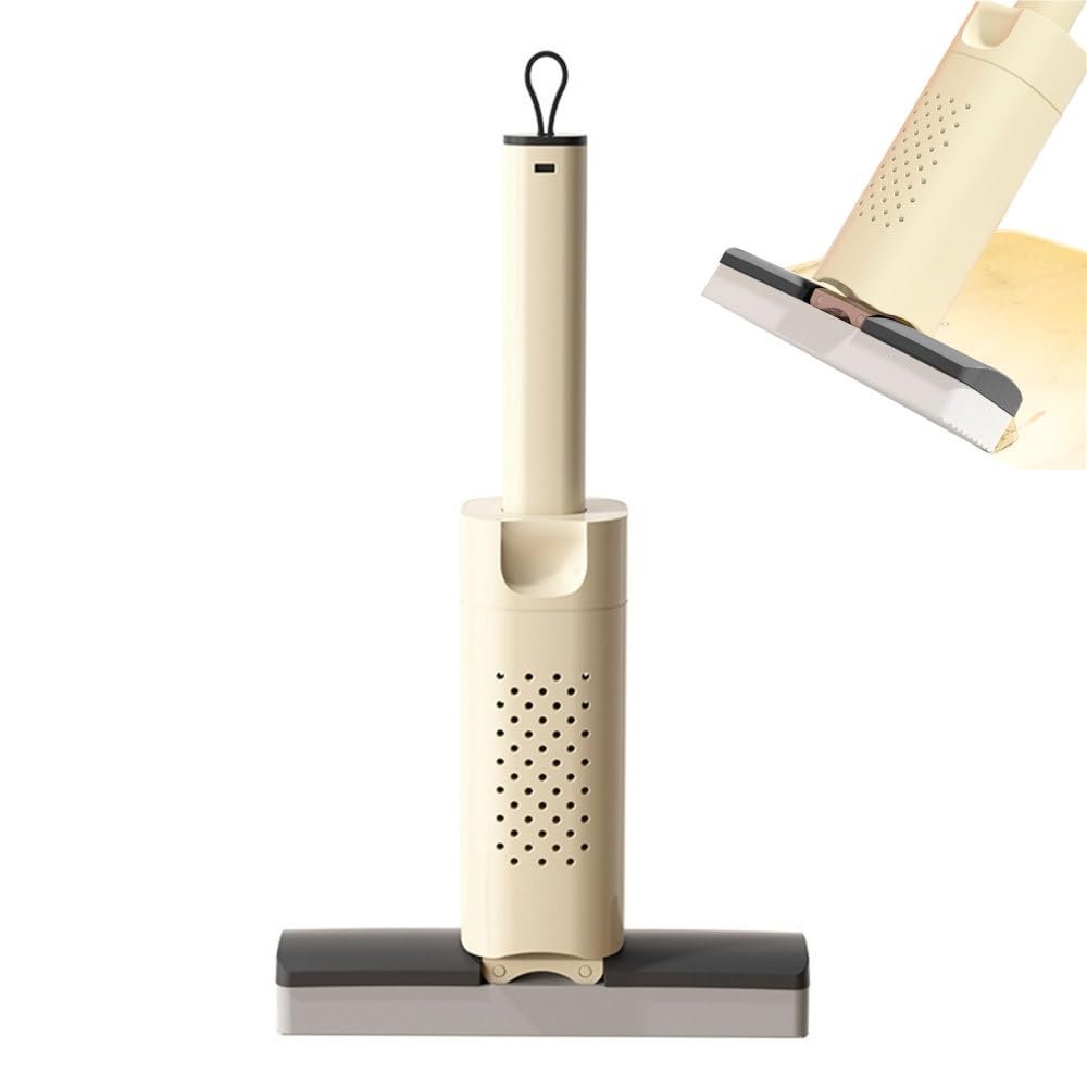 Portable Desk Mop, Wet & Dry Use Desktop Mop with Rotating Mop Head for Home Bathroom Desktop