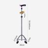 Canes Walking Stick Elderly Telescopic Four Legged Illuminated Walking Stick Non Slip Aluminum Alloy Height Adjustable,Gold,Gold Practical Star of Light view 2