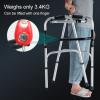 Walking Frame Walkers for Seniors Lightweight Folding Mobility Frame Elderly Walking Aid Rollator Walker for Elderly Adjustable Disability Aids Walkers Senior Upright Walker,L view 4