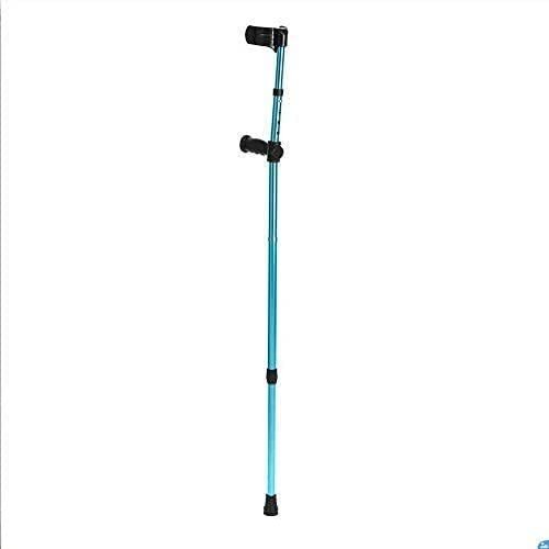 THIHIXEC Forearm Crutches Adjustable Adjustable Crutch Aluminum Cane Height Adjustable Forearm Elbow Underarm Crutch Folding Walking Stick 1 Piece Li