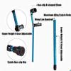 THIHIXEC Forearm Crutches Adjustable Adjustable Crutch Aluminum Cane Height Adjustable Forearm Elbow Underarm Crutch Folding Walking Stick 1 Piece Li view 3