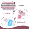 8 Pack Replacement Razor Blades for Gillette Venus ComfortGlide, 3 Layer Blade & Pivoting Head Design, Extra Smooth Women's Razor Blades Refills Easy to Replace(Pink) view 2