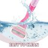 8 Pack Replacement Razor Blades for Gillette Venus ComfortGlide, 3 Layer Blade & Pivoting Head Design, Extra Smooth Women's Razor Blades Refills Easy to Replace(Pink) view 4