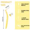 Angle Interdental Brushes, Angled Dental Brush for Teeth Cleaning, Easy & Simple Interspace Cleaning with Long Handle and Angled Neck for Braces Oral Cleaning, 1x 10 Brushes (Yellow, 0.7mm) view 2