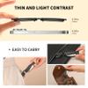 SZEOEOM Folding Reading Glasses Portable Pocket Readers Slim ultra-thin Compact readers Travel BlueLight Blocking Women Men (Transparent, 2, Dioptres) view 2