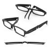SZEOEOM Folding Reading Glasses Portable Pocket Readers Slim ultra-thin Compact readers Travel BlueLight Blocking Women Men (BLACK, 1, Dioptres) view 1