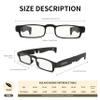 SZEOEOM Folding Reading Glasses Portable Pocket Readers Slim ultra-thin Compact readers Travel BlueLight Blocking Women Men (BLACK, 1, Dioptres) view 4